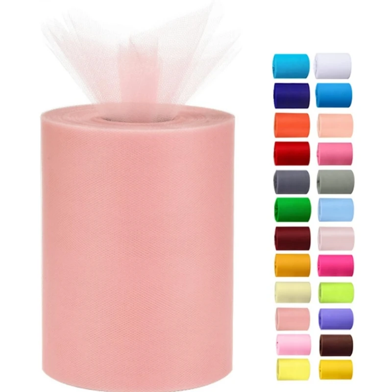Tulle Mesh Roll Fabric Wedding Party Decoration DIY Craft Ribbon Tutu Skirt Making Material Soft Netting Fabric Roll for Sewing