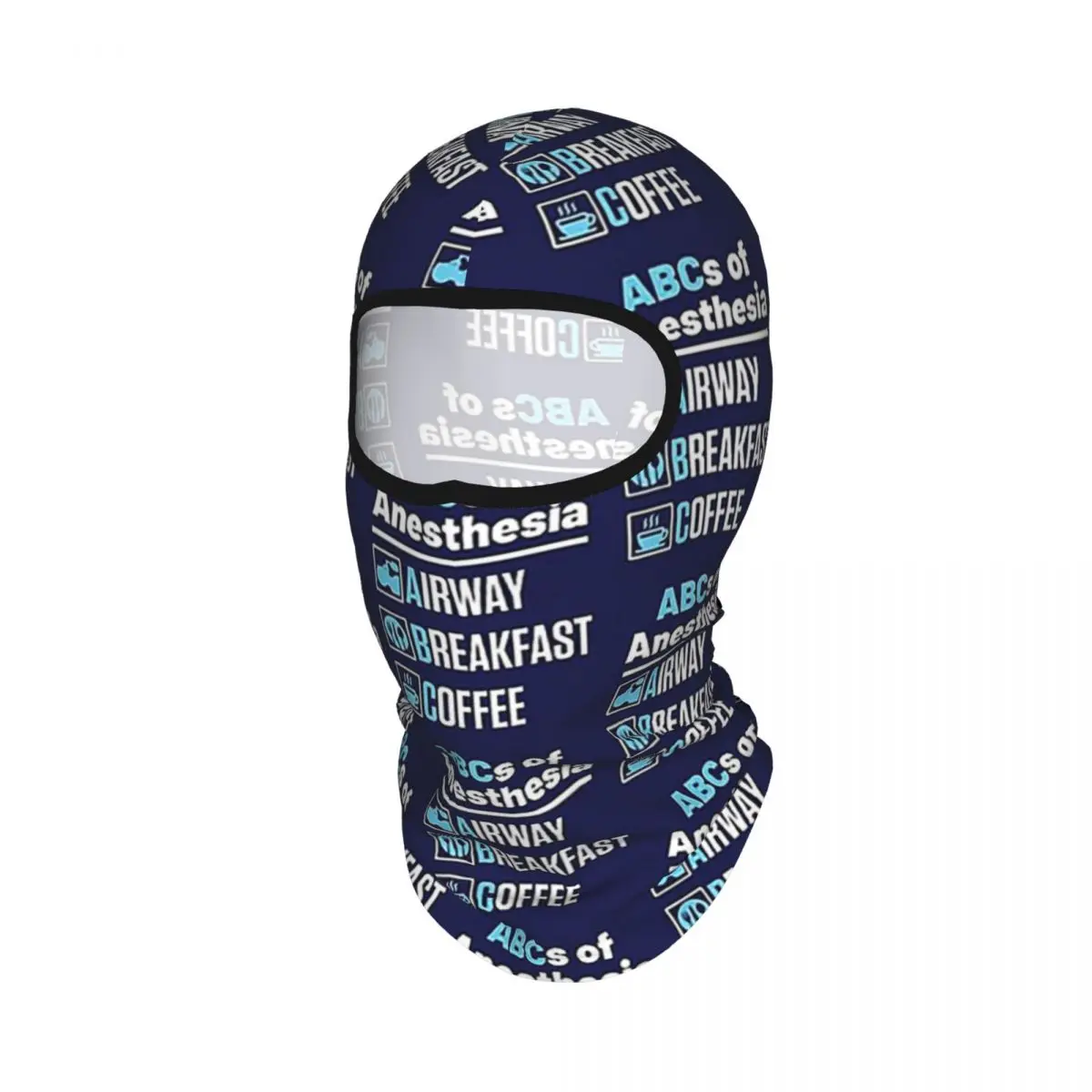 Anesthesiologist Anesthesiology Doctor Nurse ABC Breathable Thin Balaclava Full Face Mask Sun Protection Neck Gaiter For Outdoor