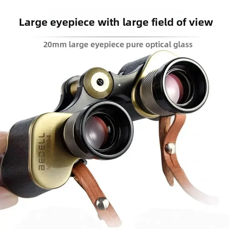 All-metal telescope binoculars portable high definition night vision, non-infrared ranging, looking glasses