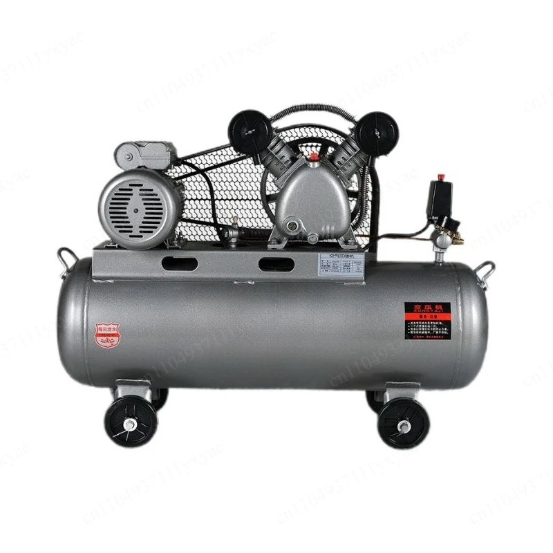 Large industrial air compressor three-phase electric 380v high-pressure belt machine 220v paint auto repair pump