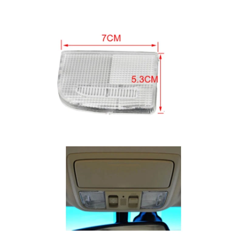 Lampada da lettura con lente luminosa per mappa del tetto interno destro sinistro da 2 pezzi per Honda TSX Accord Civic CRV