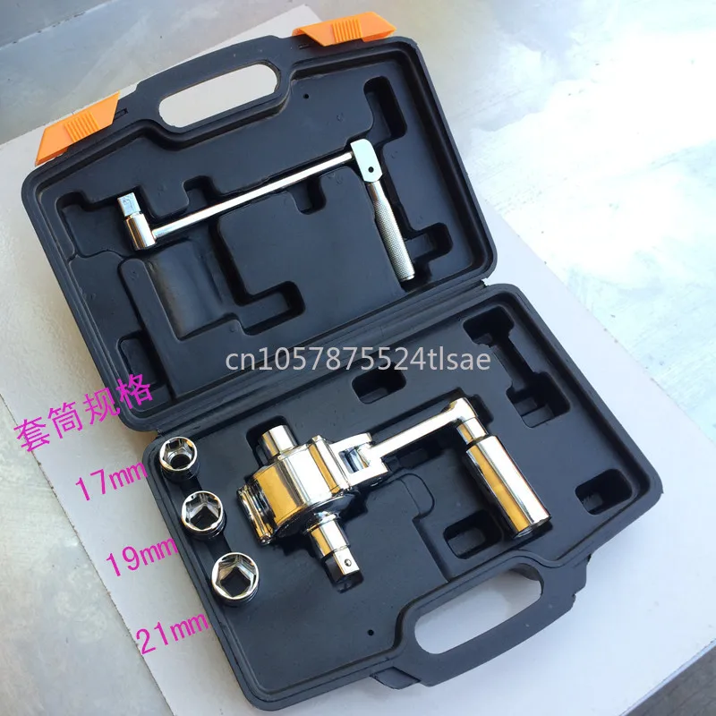 

Small cars, off-road vehicles, labor-saving wrenches, force-boosting wrenches, tire removal nuts, disassemblers, on-board tools