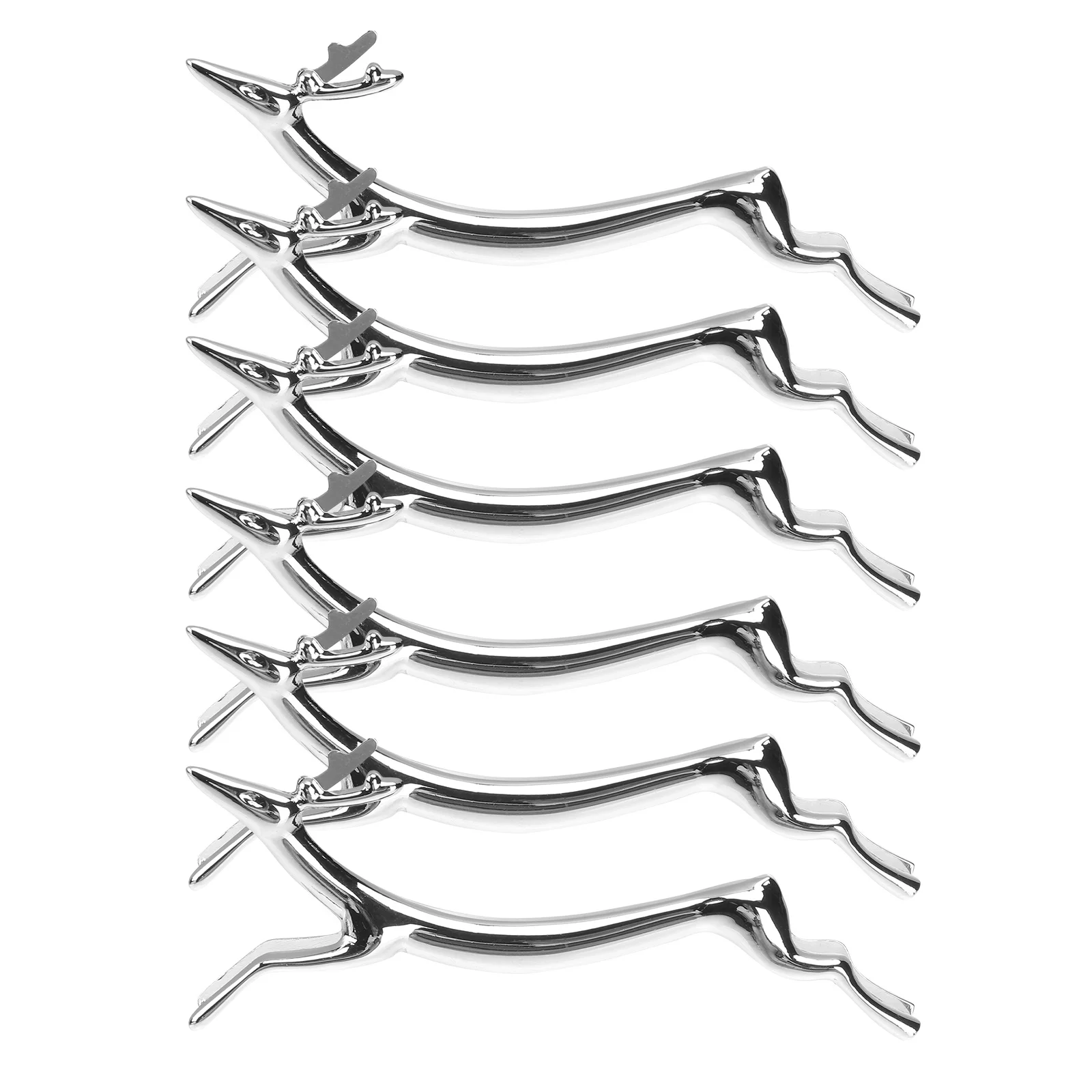 

6Pcs Creative Chopsticks Pillow Zinc Alloy Spoon Rest Holder Smooth Polished Desktop Tableware Storage for Wedding Celebration