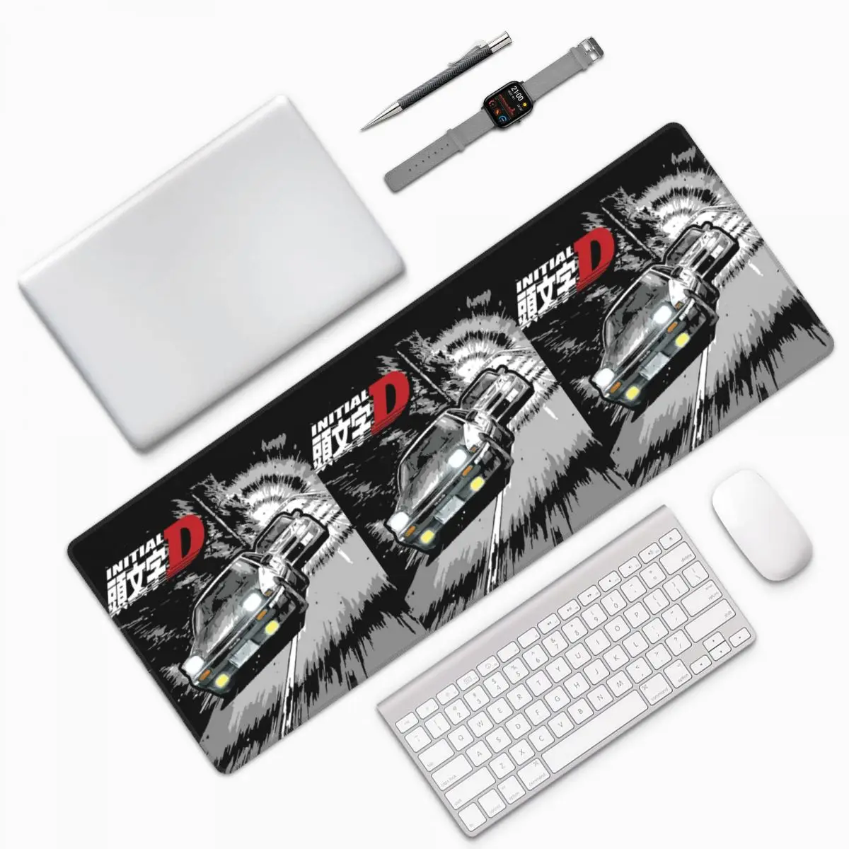 Initial D - Mountain Drift Racing AE86 Large Mouse Pad Computer Keyboard Mouse Mat Gamer PC Laptop Desk Mat Table Mats