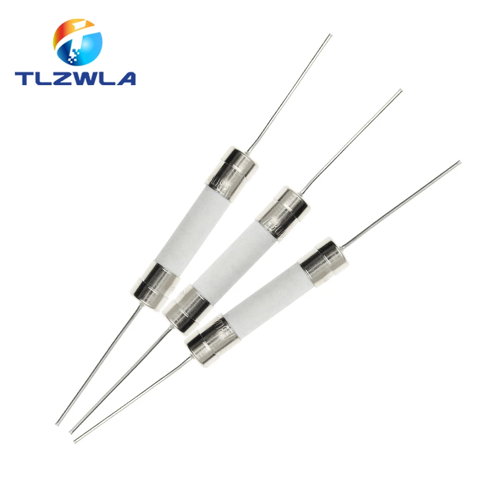 10PCS 6*30mm Ceramic Fuse Fast Slow Blow Tube Fuse With a Pin 6X30MM 250V 8A 10A 15A 20A 25A 30A