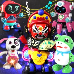 Robôs de dança elétrica para crianças, música leve, educação infantil, animais eletrônicos para crianças, brinquedos para crianças, meninos e meninas, bebê Learn to Walk