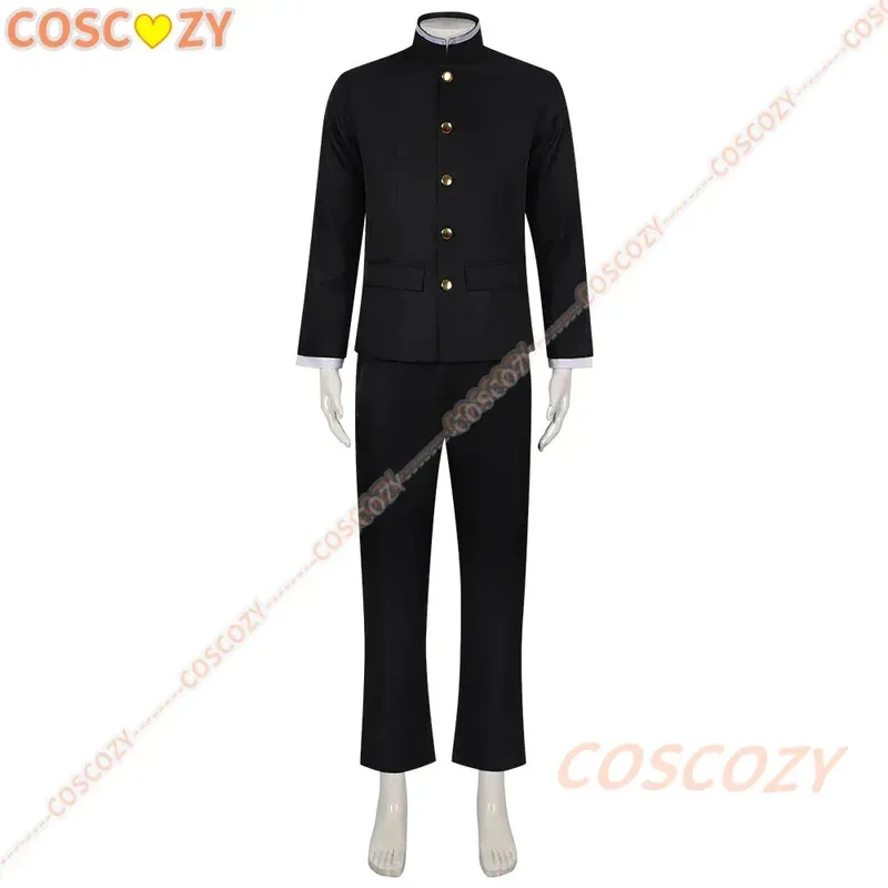 Dandadan Ken Takakura Cosplay Costume Wig Okarun School Uniform Black Jacket Gakuran Outfit Glasses Halloween Christmas Suit