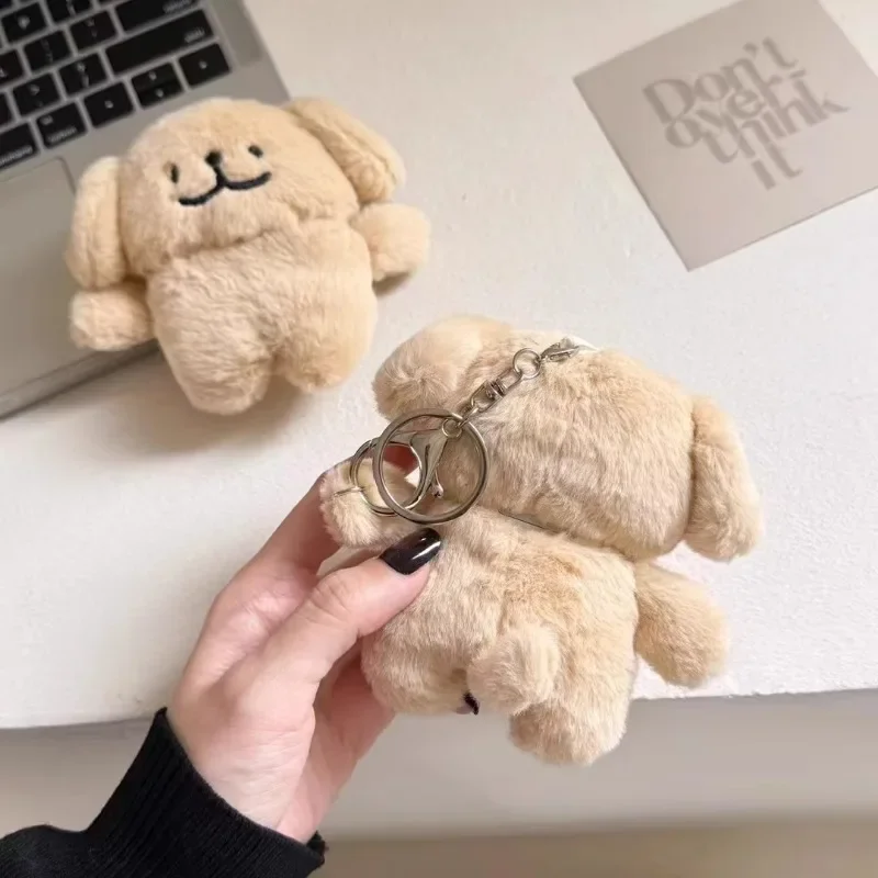 Cute Plush Line Puppy Anti Fall Wireless Bluetooth Earphone Case Suitable for Airpods1/2/3/4/pro Fashion Earphone Accessories