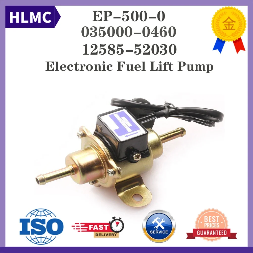 12V Electronic Fuel Lift Pump EP-500-0 Universal Low Pressure Gas Diesel Electric Fuel Pump 035000-0460 12585-52030