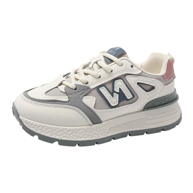 

Women's Shoes with Thick Soles Internet Famous Sports Shoes Breathable Versatile Mesh Fashionable and Casual Women's Shoes