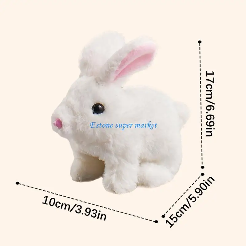 090B 걷는 동작과 시뮬레이션 소리가 있는 아이 봉제 동물 전기 로봇 애완 동물 장난감