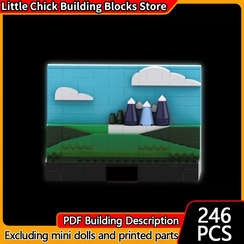 

Популярная аниме-модель MOC, строительные кирпичи, специальная витрина, модульная технология, подарки, праздник, сборка, детские игрушки, костюм