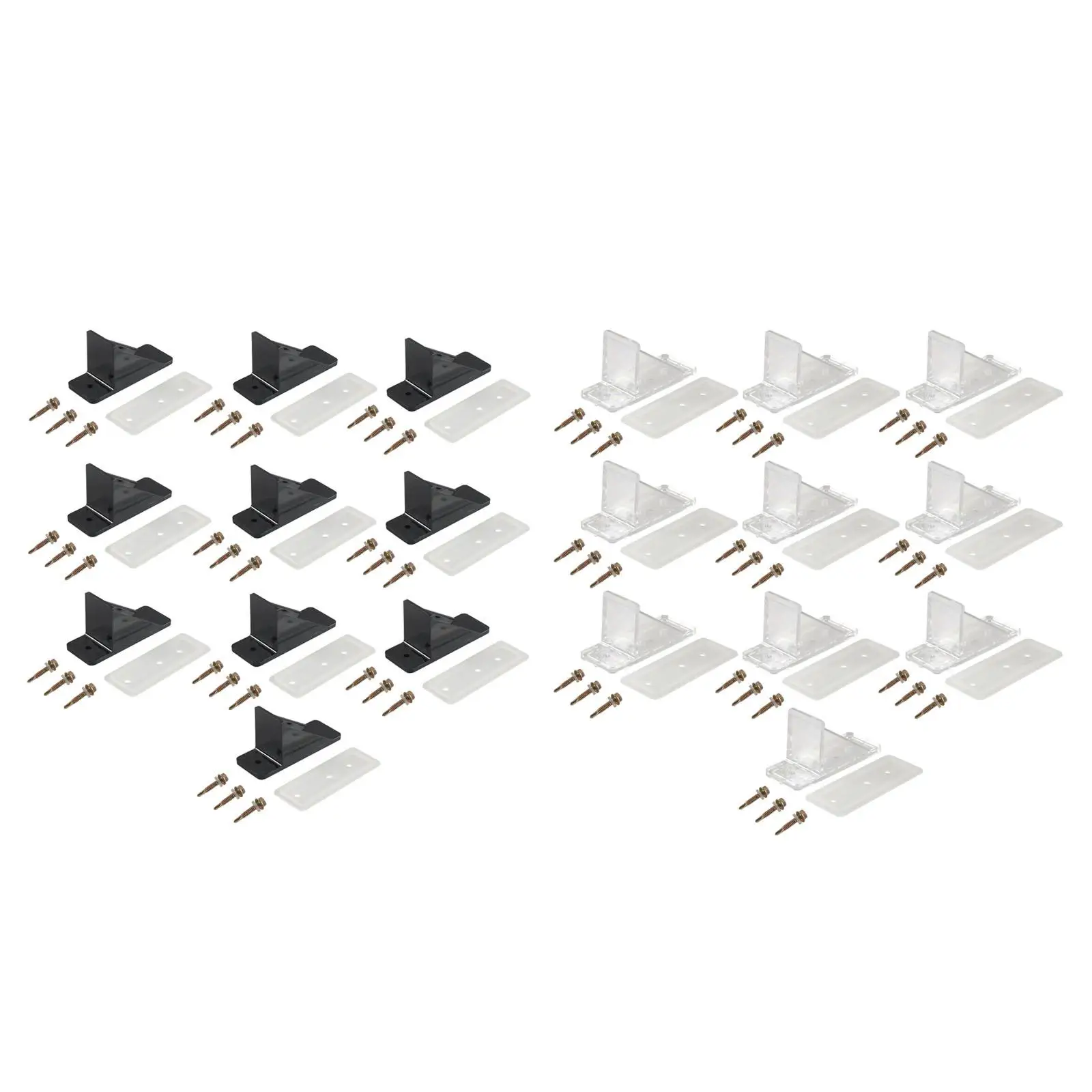 10Pcs Generic Snow Guards with Seal Gasket Gutter Guards for Roofing