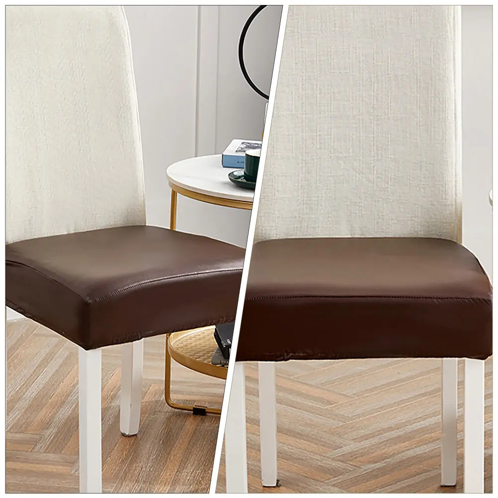 

Dining Chair Covers Anti-slip Waterproof Universal Elastic Seat Coffee Protectors Office Child