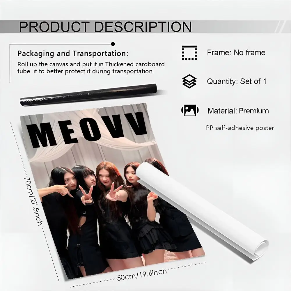 Hot Kpop Girl M-meovv Poster HD art sticky wall waterproof home living room bedroom bar aesthetic decoration - view 5