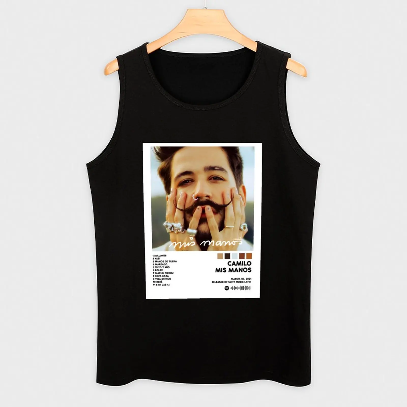 Kaos Tank Top camilo-mis MANOS cool things