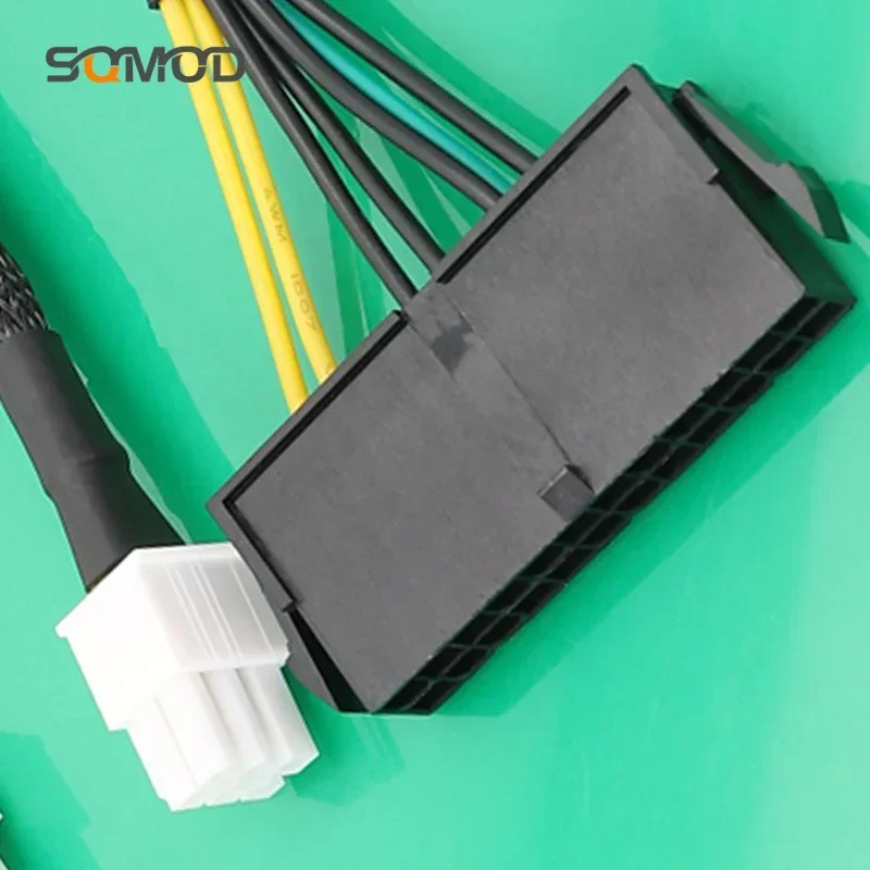 Internal Power Adapter Converter Cable 24Pin Female to 6P Male for Mainboard NEW ATX PSU Standard