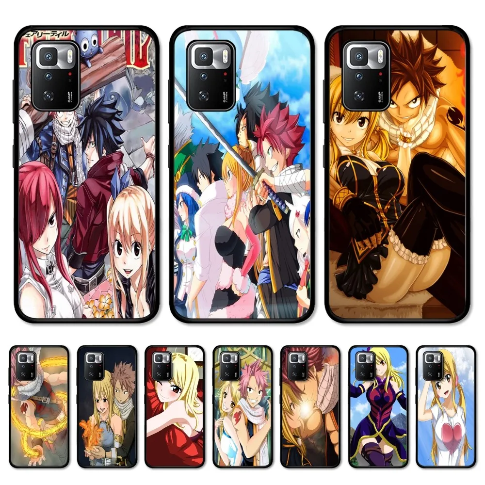 anime Fairy Tail Phone Case For Redmi Note 4 X 5 A 6 7 8 T 9 9S 10 11 11S 11Epro Poco M3 pro