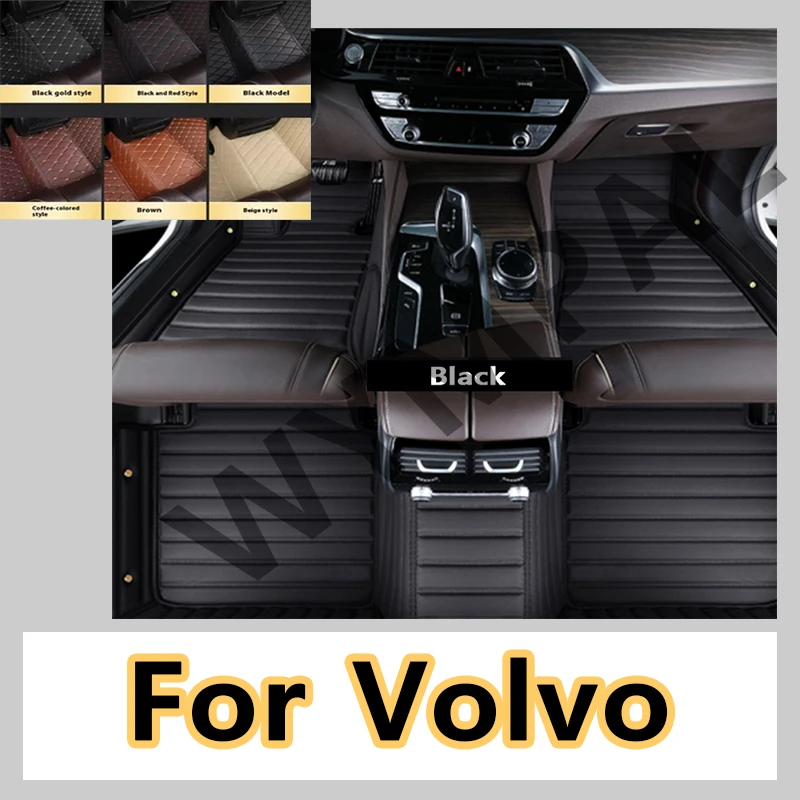 

Luxury Custom Fit Car Floor Mats For Volvo C40 XC40 C30 V90 V60 S60 XC90 C70 S40 protective full interior car accessories