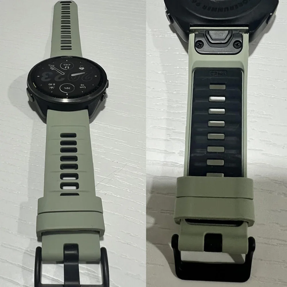 QuickFit 22 مللي متر 26 مللي متر سيليكون حزام ل Garmin Fenix 8 الرياضة الأصلي سيليكون 1:1 معصمه ل Garmin Fenix 7 7X 6X Pro 5X Ban #3