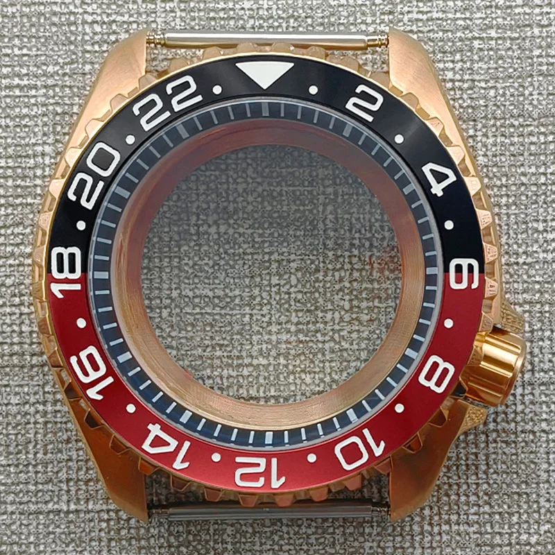 NH35 Case 42mm SKX007 Watch Case Transparent Back Cover Fits NH35 NH36 7S26 4R35 Movement Dome Double Sapphire Glass Watch Cases