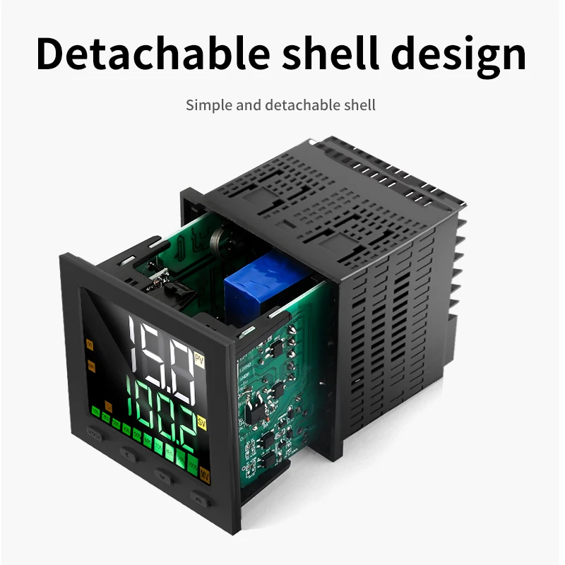 Termostat PID Tampilan Digital Pengontrol Suhu 220V Termostat Pengontrol Suhu Cerdas Output K E PT100