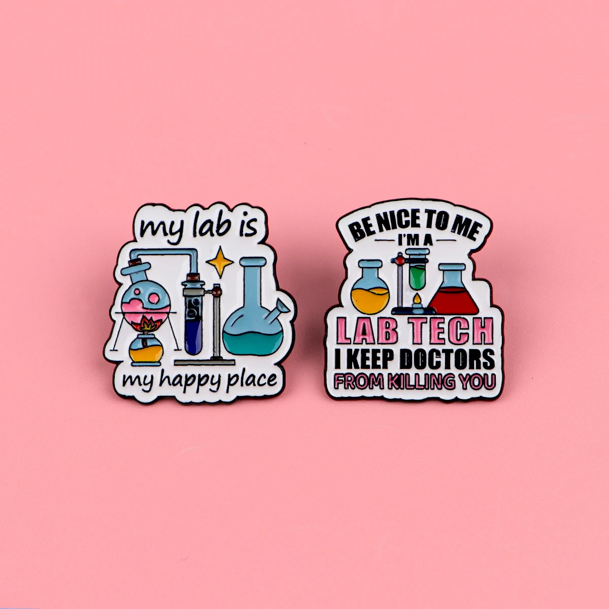 Funny Lab Tech Enamel Pins Set - Medical Lab Gifts review and price