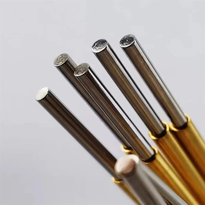 20/100PCS P75-G1 Crown Needle Spring Test Probe Nickel-plated Test Pin Thimble Length 16.3mm Electronic Tool Metal Probe P75-G