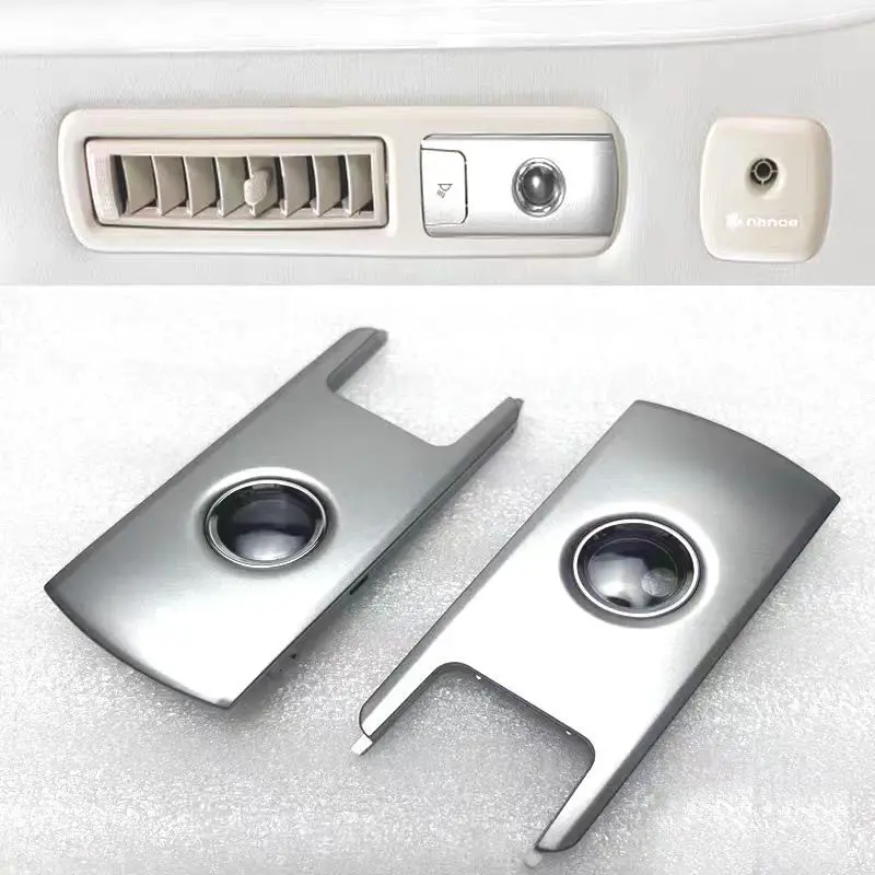 Applicable to Elfa Vellfire 2015–2021 Roof Reading Light Cover Air Outlet Light Frame Silver Decorative Cover for Spotlight Shel