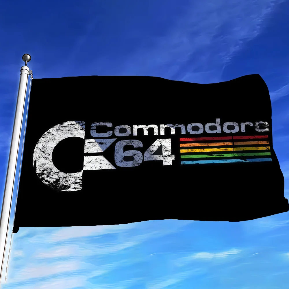 Bandera de C-Commodore 64 de moda para dormitorio, sala de estar, bar, jardín, decoración activa para exteriores y conciertos
