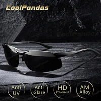 Gafas de sol fotocromáticas polarizadas HD de aluminio para hombre, gafas de sol de conducción para hombre, gafas deportivas para exteriores, gafas Anti-UV de sol masculinas