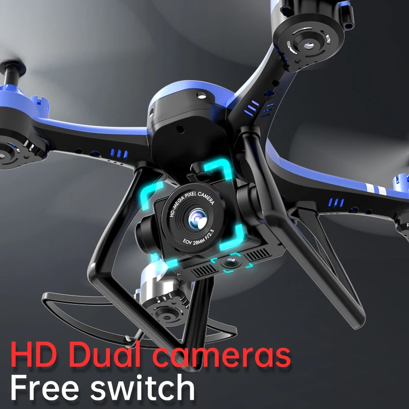 Dowellin X7 الطائرات بدون طيار المضادة للسقوط ومقاومة الاصطدام التدفق البصري كاميرا مزدوجة ثابتة الارتفاع التحكم عن بعد لعبة بدون طيار هدية العيد