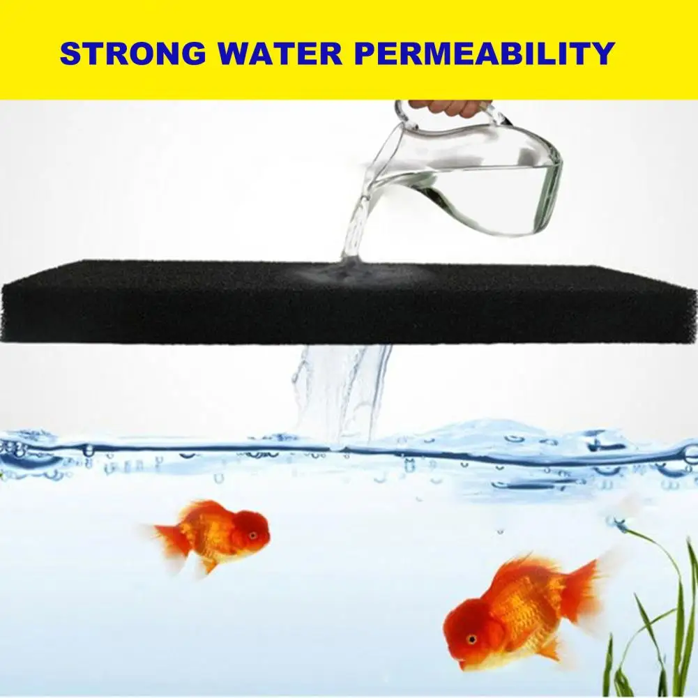 Wearable Fish Pond Filter Largest Adhesion Reducing Mortality Cut Freely Aquarium Filter Pad for Water Tank