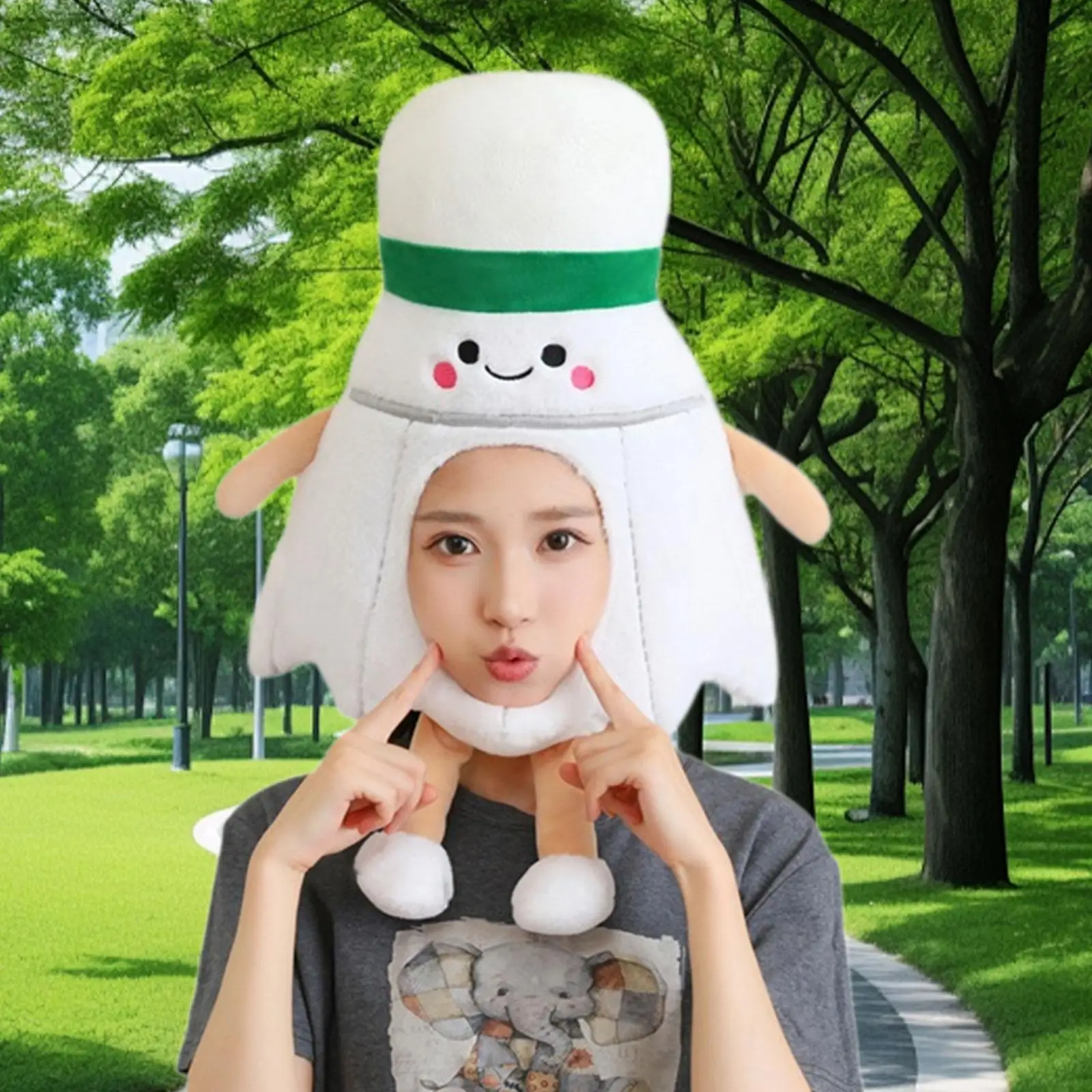 Chapeau en peluche pour badminton, mini chapeau de Noël fantaisie pour événements, fêtes, carnaval, cosplay, Halloween