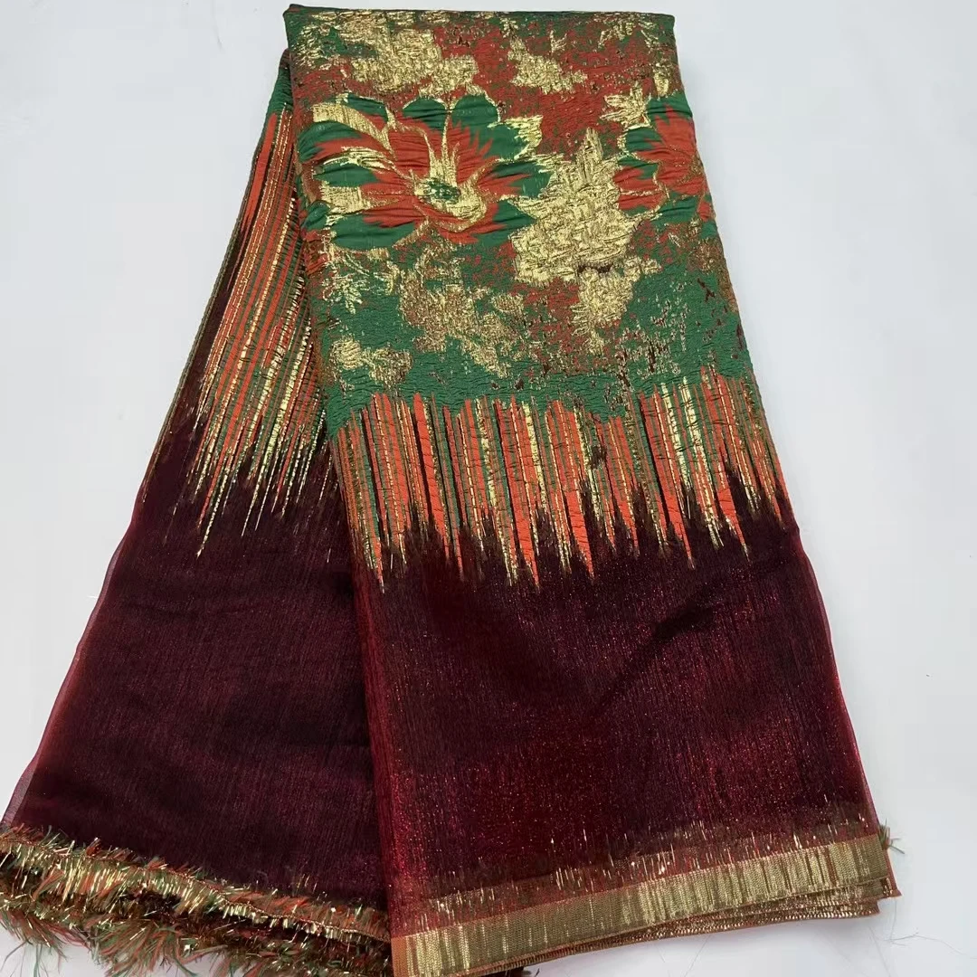 

Новый дизайн, жаккардовая парча, африканская кружевная ткань, 2022, французская нигерийская дамасская парча, кружевная ткань для женщин, праздничное платье KJK25127