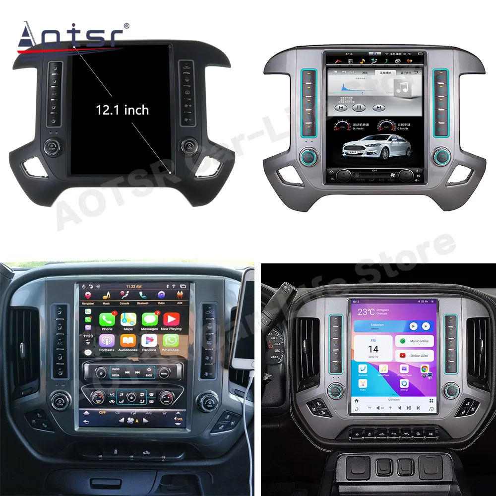 

Car Radio With Android Screen For Chevrolet Silverado GMC Sierra 2014 2015 2016 2017 2018 2019 GPS Multimedia Intelligent System