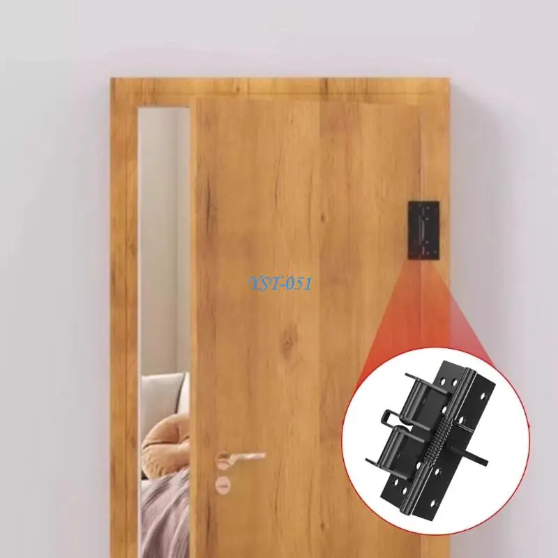 E15A 2Pcs Spring Position Hinge Door Automatic Closing Hinge Buffer Automatic Door Closing Spring Hinge