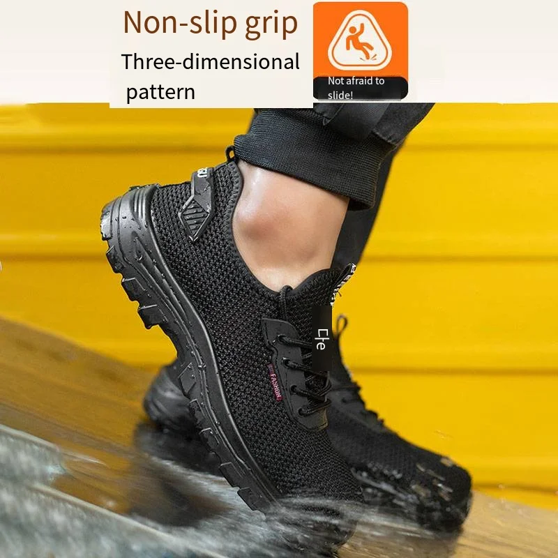 Anti-puncture Safety Protective Shoe Work Sneakers Protective Shoes Safety Industrial Puncture-Proof Anti-smash Shoes