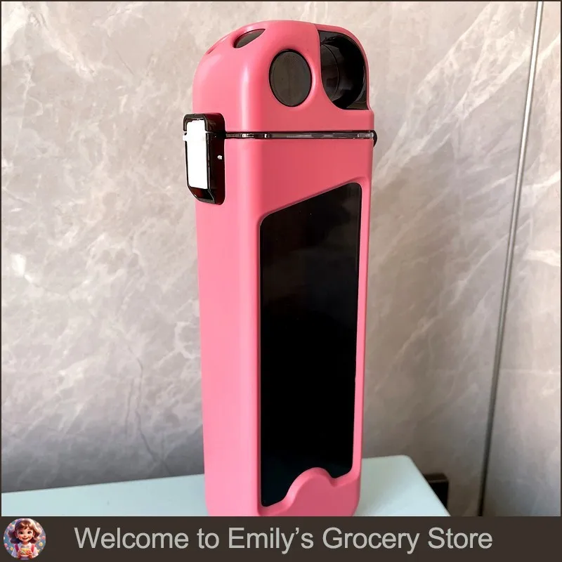 

350ml Plastic Water Bottle Leak-proof Square Cup Sports Bottle with Lockable Lid and Measurements for Outdoor Sports Travel Cup