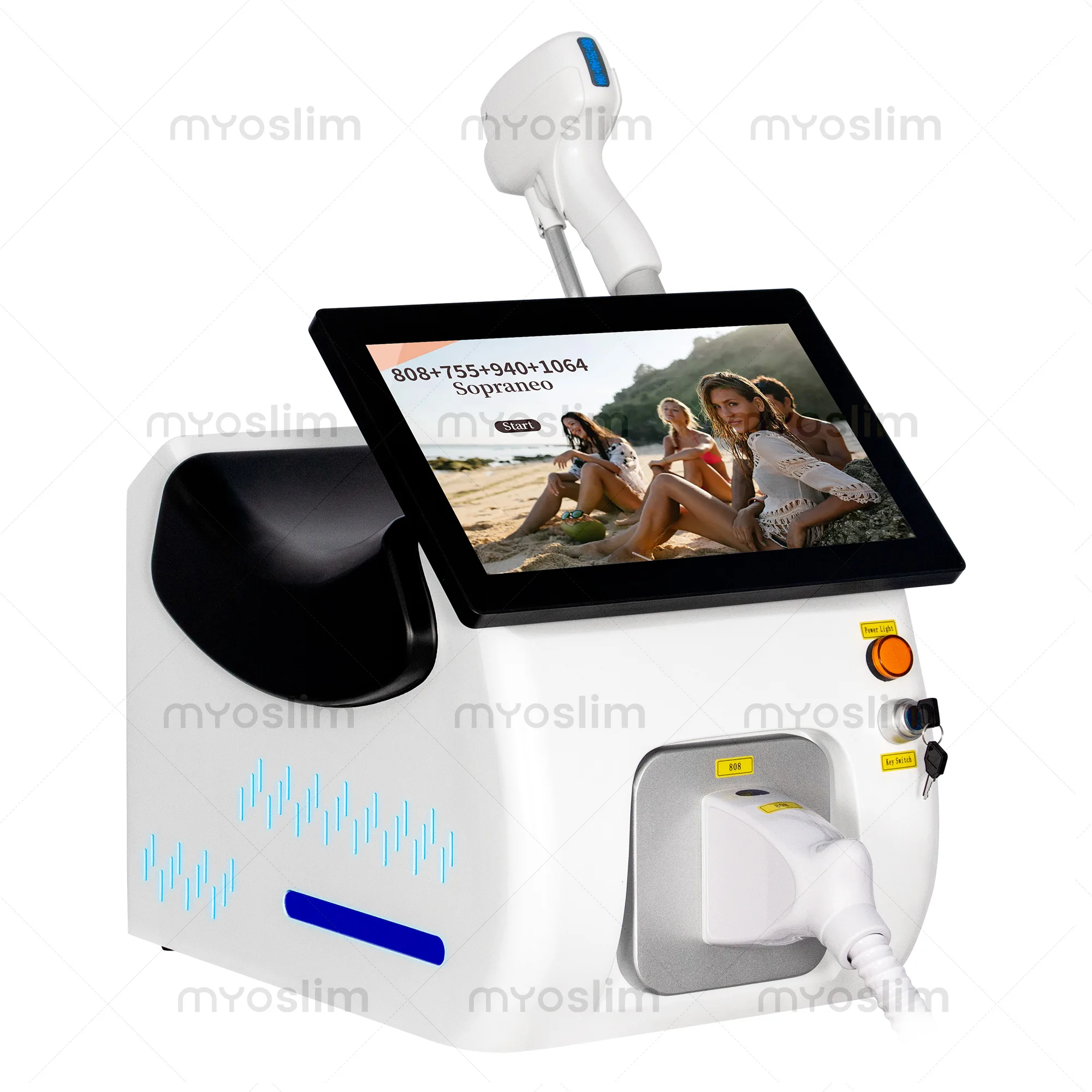 

Diode Laser Hair NEW 5000W FAC 10 Bars Portable Soprano Removal Machine CE/ROHS Certified Alexandrite Laser Permanent Hair