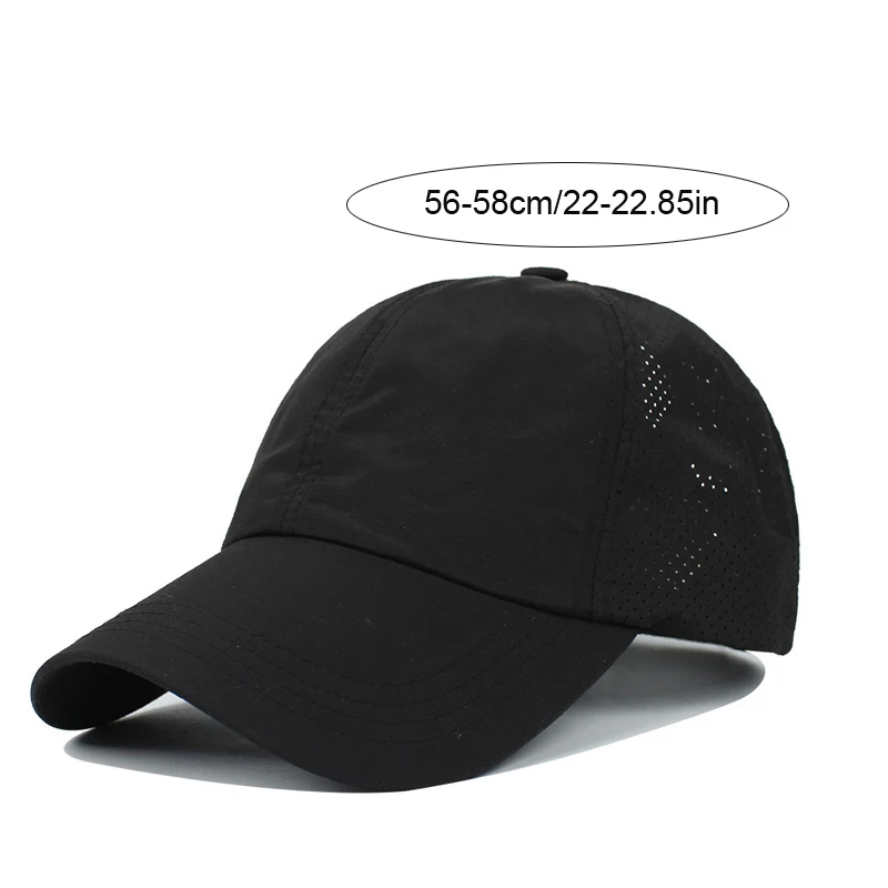 Quick-dry Women Baseball Cap Summer Sports Teenager Girls Ponytail Hat Fashion Woman Sun Hats for Outdoor Travel