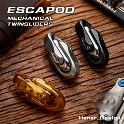 WANWU EDC ESCAPOD Mechanical Twinsilders Stainless Steel Decompression Toy Fidget Toy