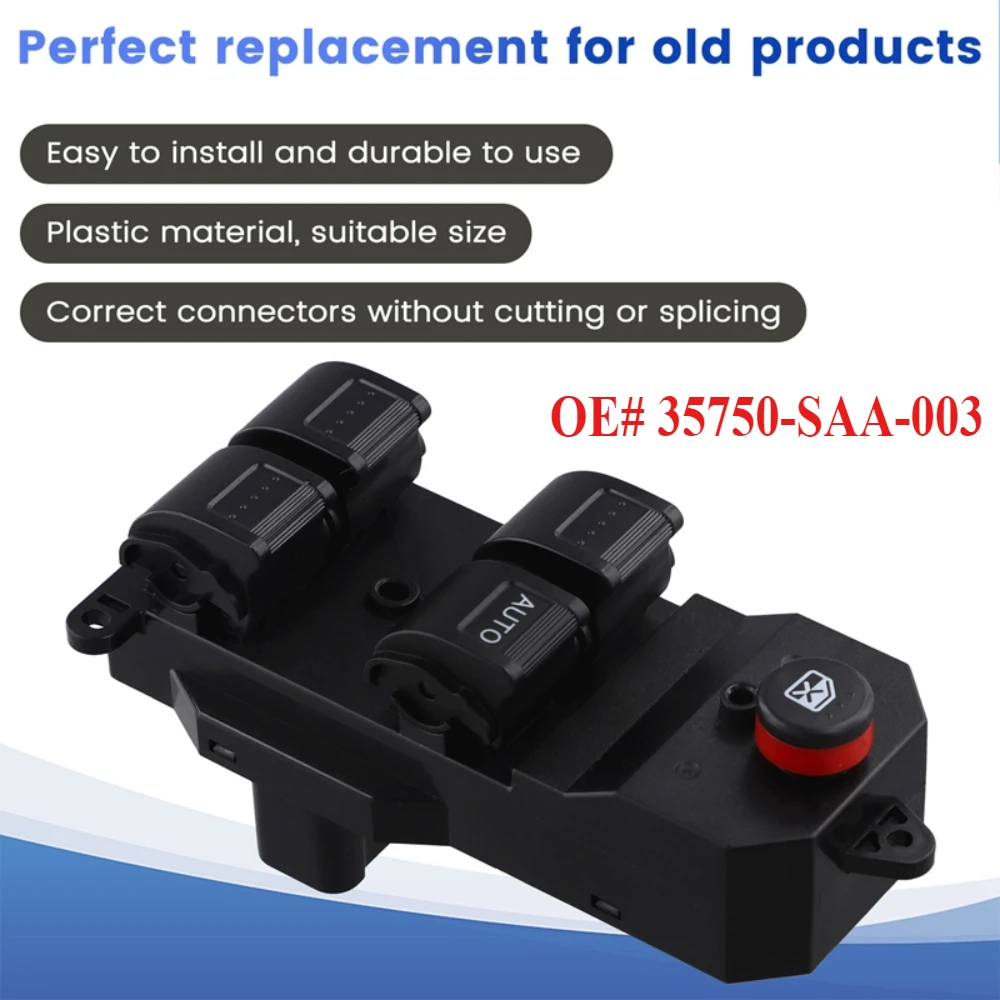 

35750-SAA-003 Car Electric Power Window Switch For Fit Jazz GD1 GD3 2002-2008 Accessories Right-Hand Drive