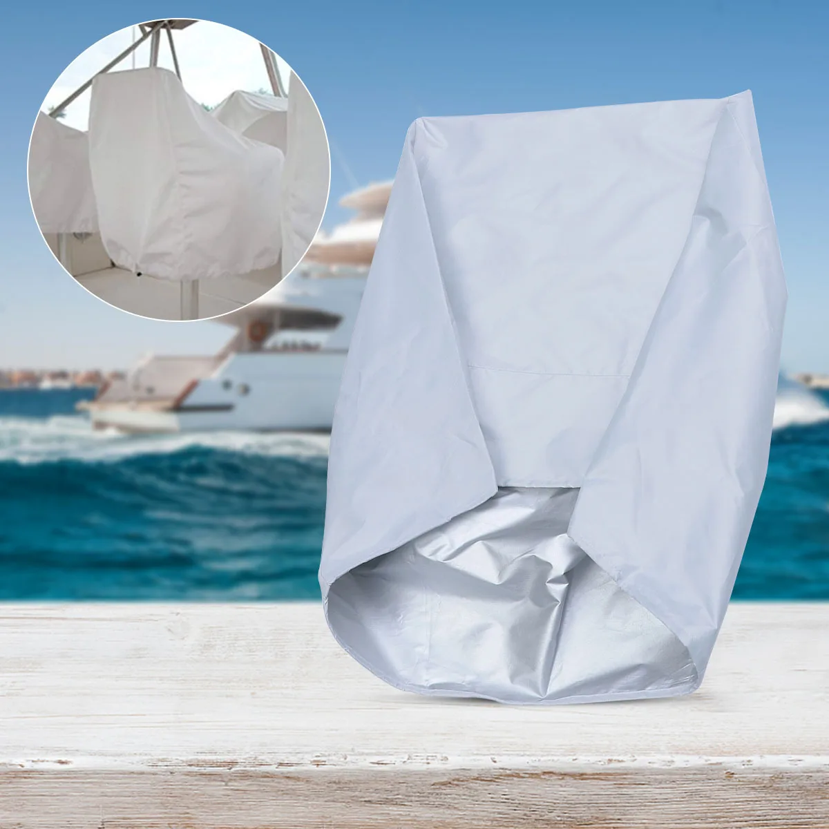 غطاء مقعد القارب 56x61x64 سنتيمتر مقاوم للماء 210d أكسفورد النسيج Sunproof سهلة التركيب تصميم عالمي غطاء مقعد القارب
