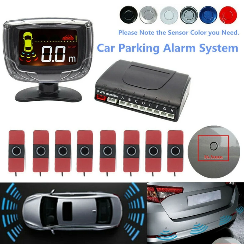 

8 Parking Sensor Reversing-Radar Dual-Core LCD Display Auto Car Alarm System Kit