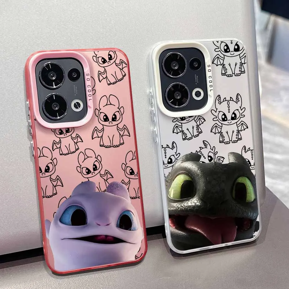 Capa de Celular Fofa Anti-Queda com Tema Como Treinar o Seu Dragão para iPhone 17 16e 16 15 14 13 12 11 mini Pro Max X Air Plus