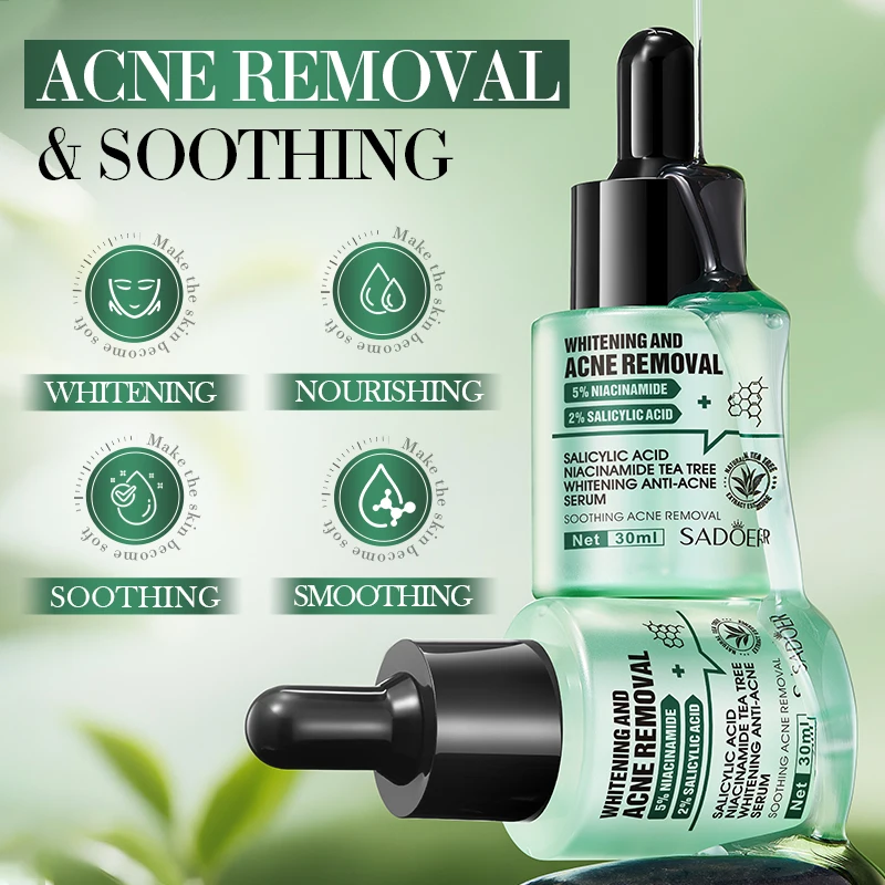 حمض الساليسيليك المسام تقليص مصل الوجه إزالة حب الشباب السيطرة على النفط نيكوتيناميد اشراق ترطيب إصلاح الجمال العناية بالبشرة #2