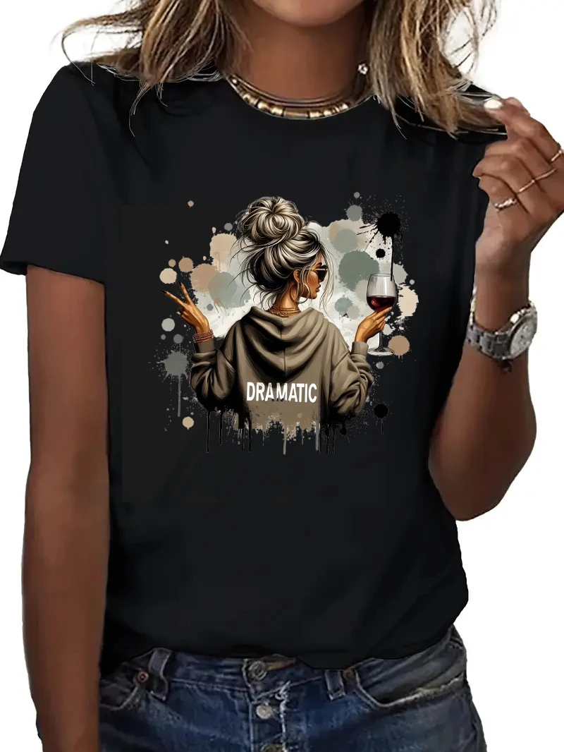 Y2k Hip Hop Women'S Casual Graphic T-Shirt  