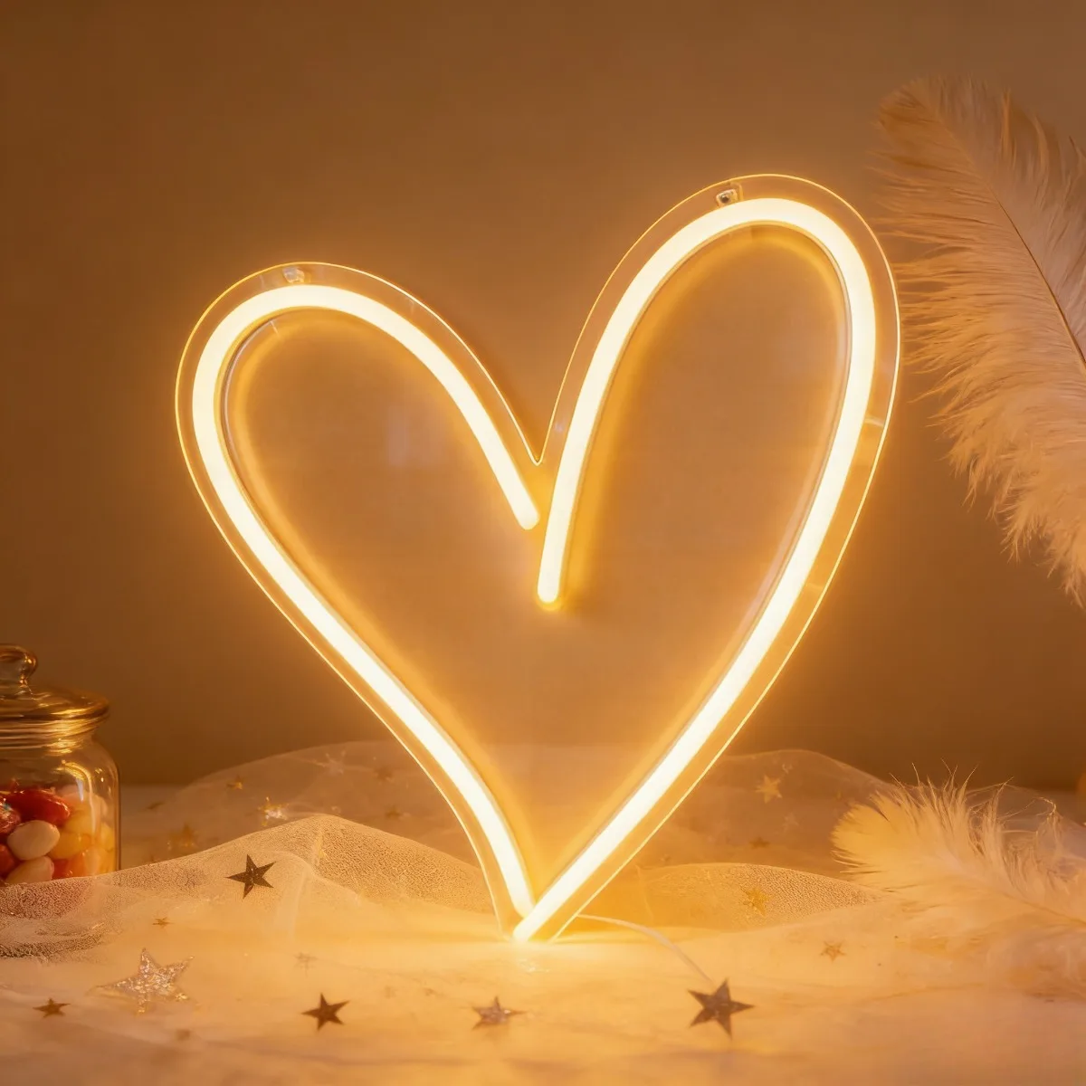 

Неоновая вывеска в форме сердца, идеально подходит для комнат, юбилеев, клубов, свадеб, вечеринок, баров, ресторанов, дней рождения, украшения на новоселье.