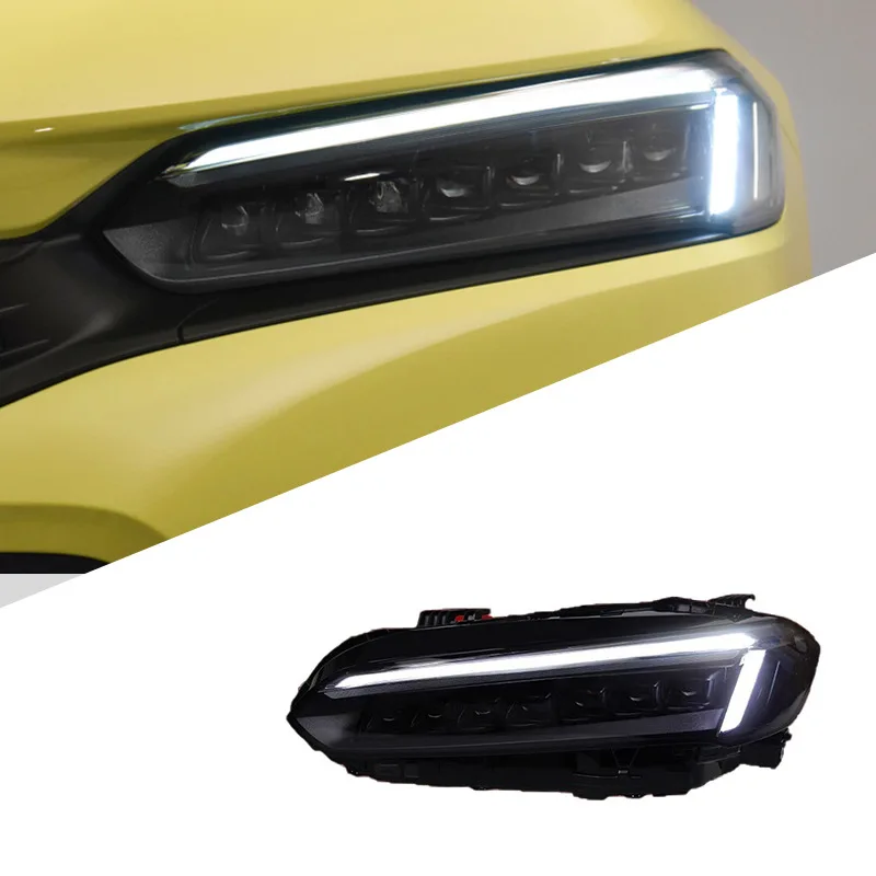 

Подходит для фары Civic 22, 11-го поколения, модифицированная матричная светодиодная линза, дневные ходовые огни, указатель поворота для проверки воды